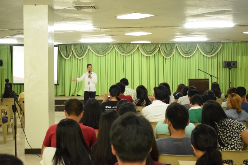 Atty. Aladdin P. Dominguita discusses the Anti-Hazing Law during the Organization Orientation.