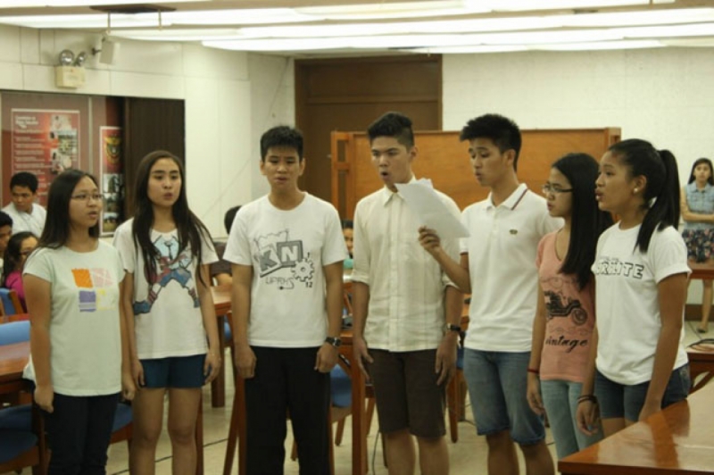 Aspiring Choral Ensemble members auditioning to join the group. After getting through the auditions, members are trained to develop their excellence in choral music.